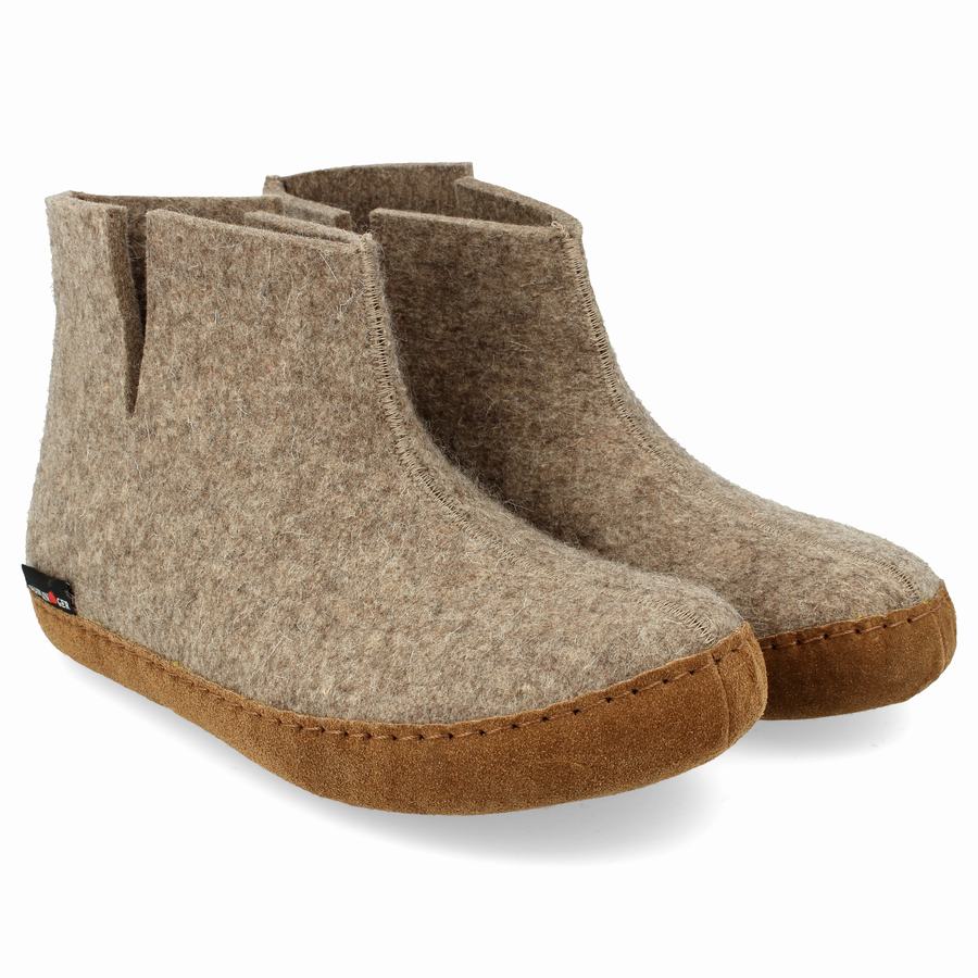 Bottes Haflinger Emils Femme Beige | HUY2686MF