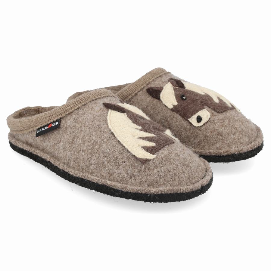 Chaussons Novelty Haflinger Poni Homme Marron | TKH329EM