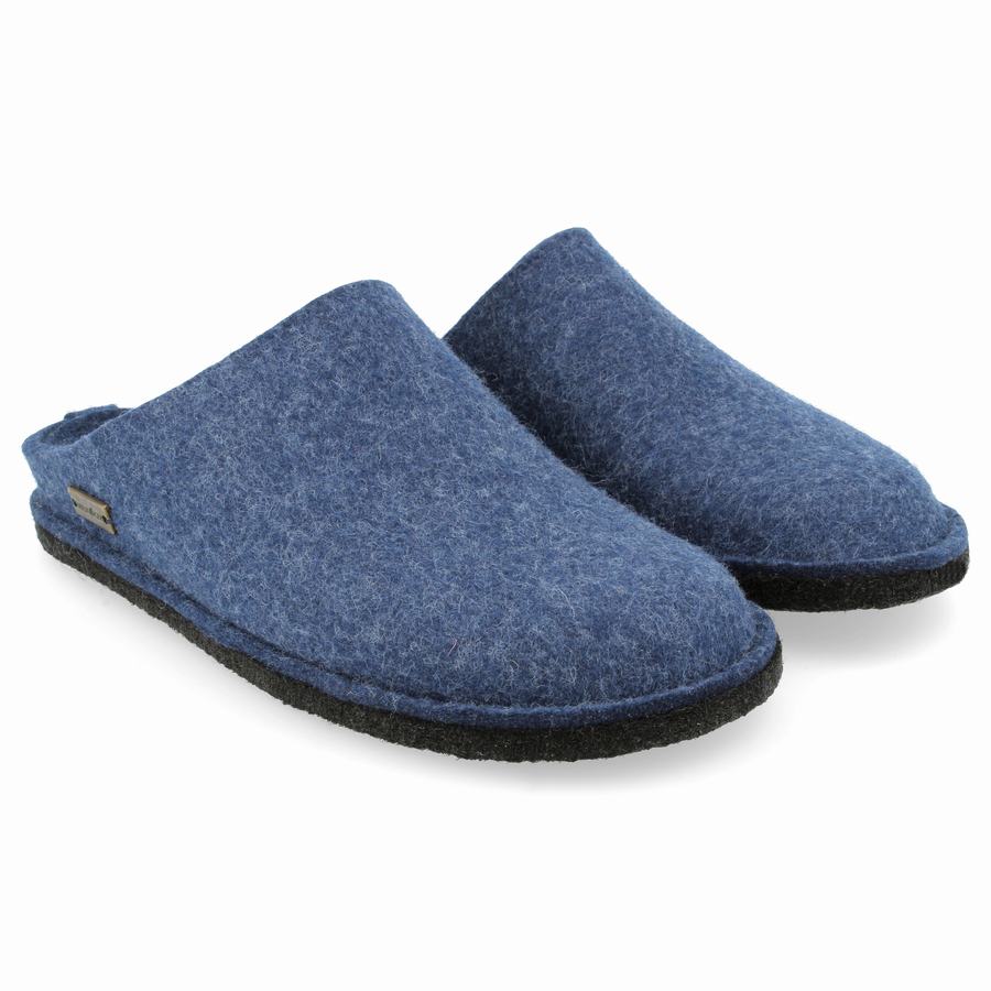 Chaussons Novelty Haflinger Soft Femme Bleu | TBF5366AI