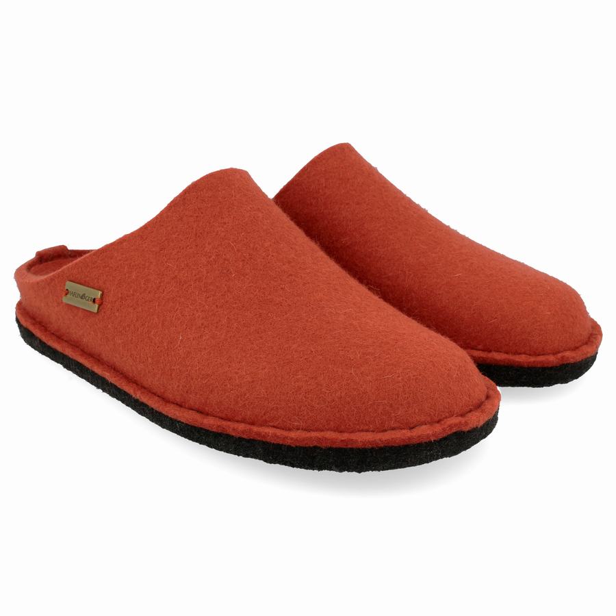 Chaussons Novelty Haflinger Soft Femme Orange | FYX771AJ