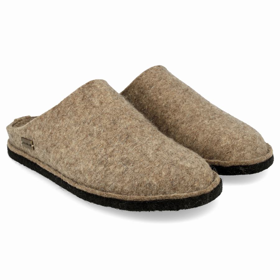 Chaussons Novelty Haflinger Soft Homme Beige | VJT1987KX