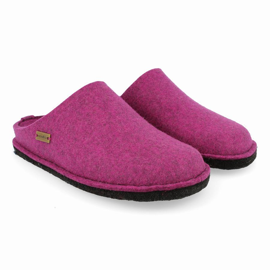 Chaussons Novelty Haflinger Soft Homme Rose Rouge | LNE5765KU