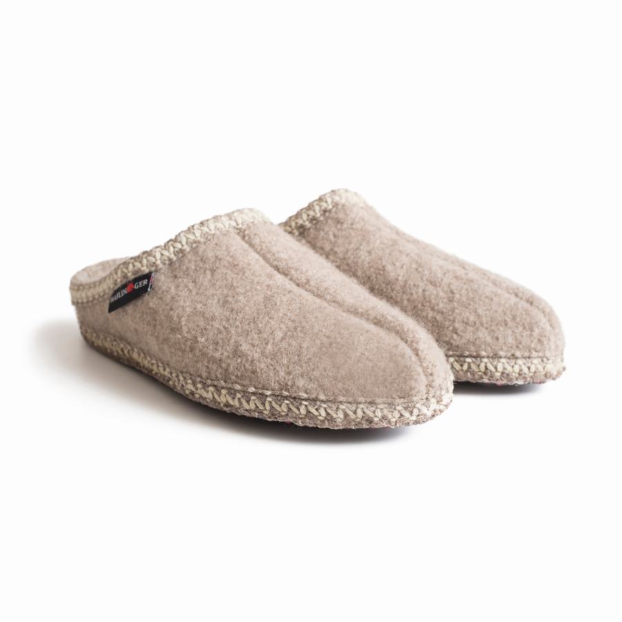 Chaussons à semelle souple Haflinger As Homme Beige | KZI1437NT