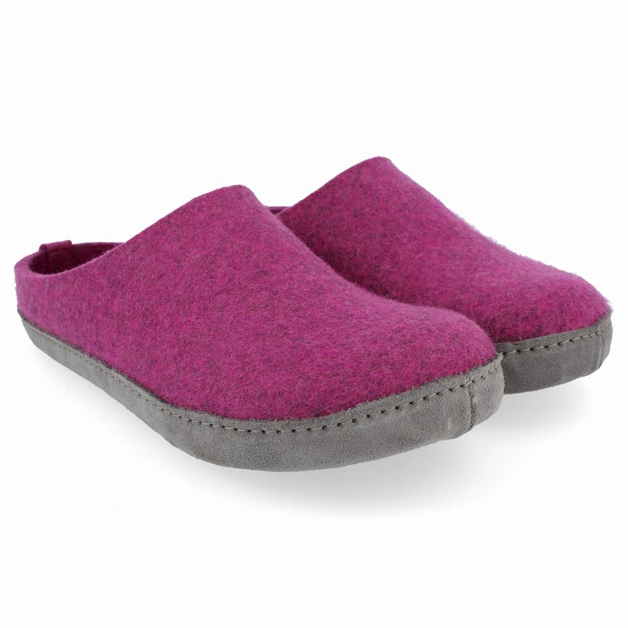 Chaussons à semelle souple Haflinger Emils Femme Violette | SUZ132LT