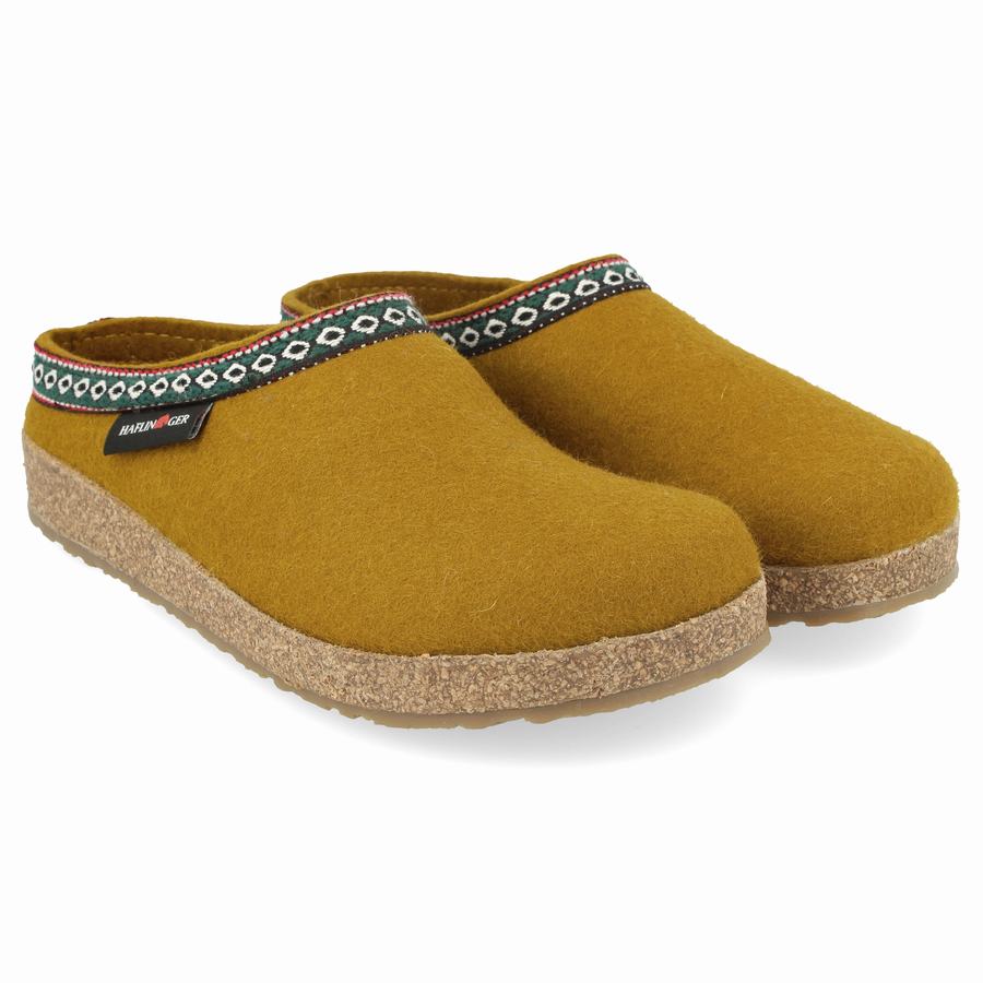 Sabots Haflinger Gz Femme Jaune | MAY588YA