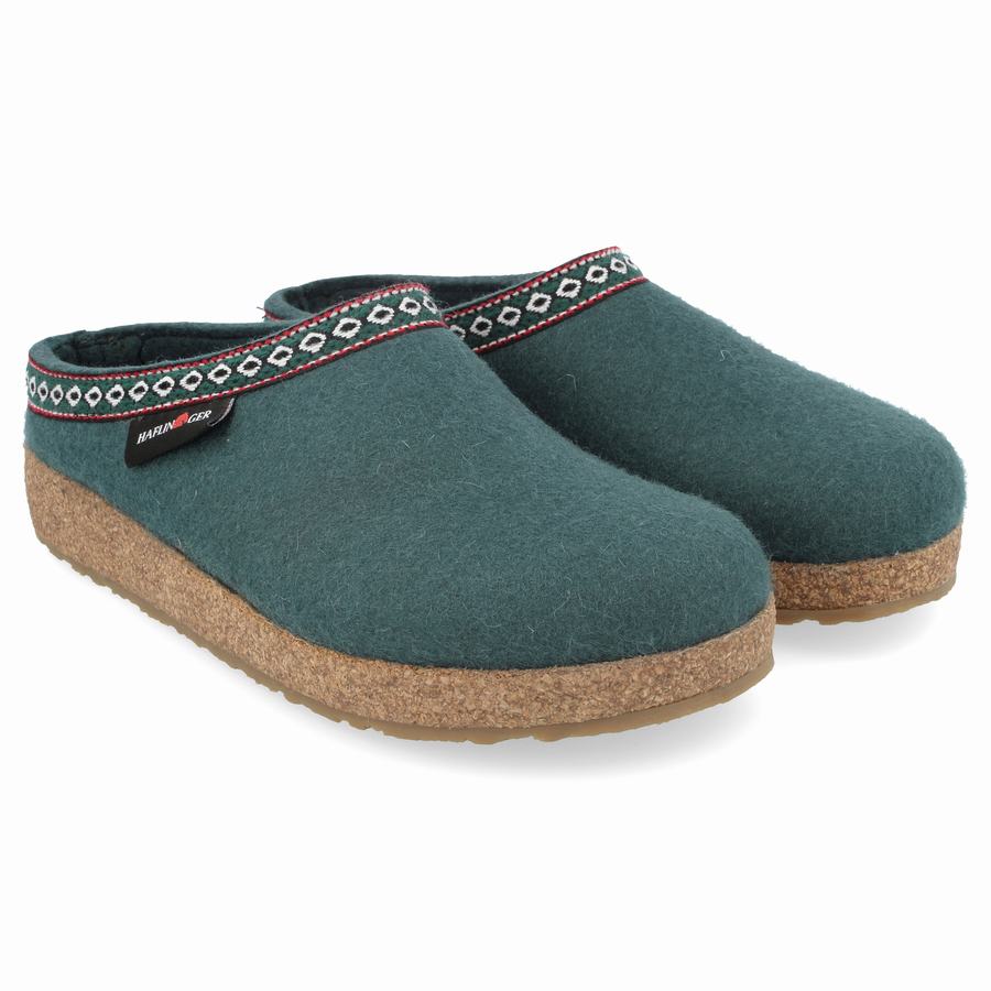 Sabots Haflinger Gz Femme Vert Foncé | PCJ8417MR