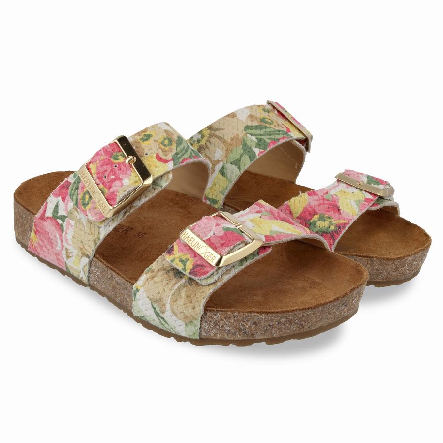 Sandales Haflinger Andrea Femme Rose Multicolore | VFQ4198SA