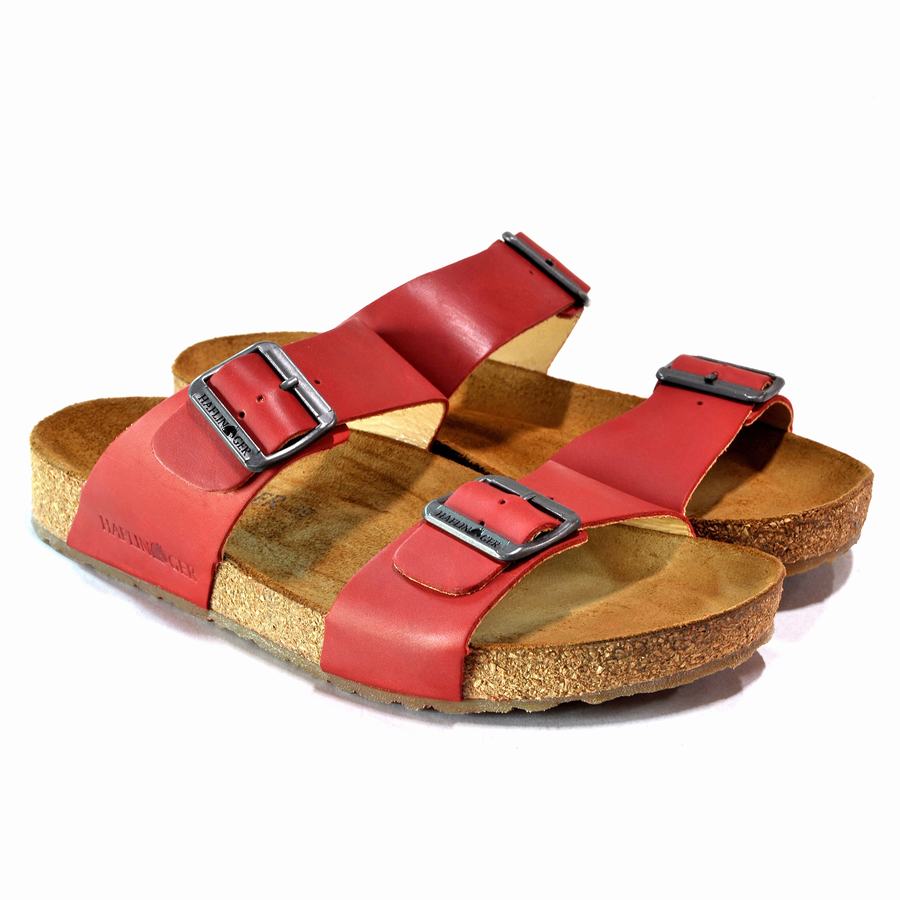 Sandales Haflinger Andrea Femme Rouge | TOO203UH