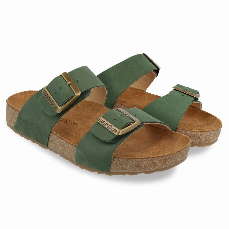 Sandales Haflinger Andrea Femme Vert Foncé | YSB4928DM