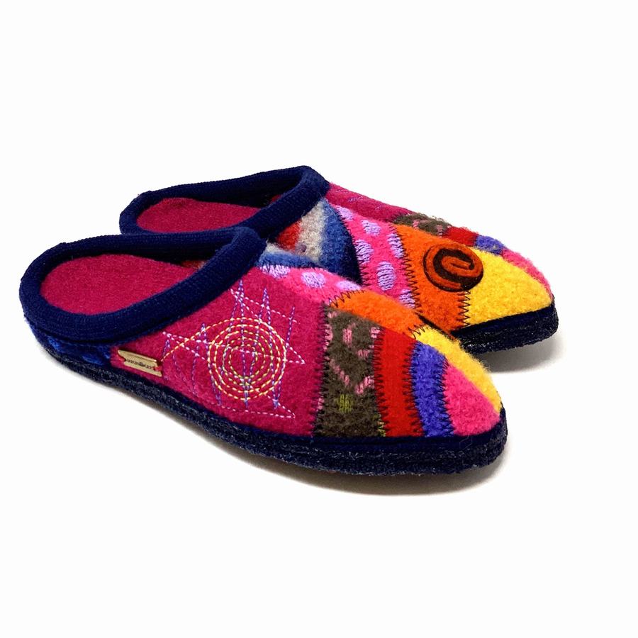 Chaussons Novelty Haflinger Calypso Femme Multicolore | HQO7556BV