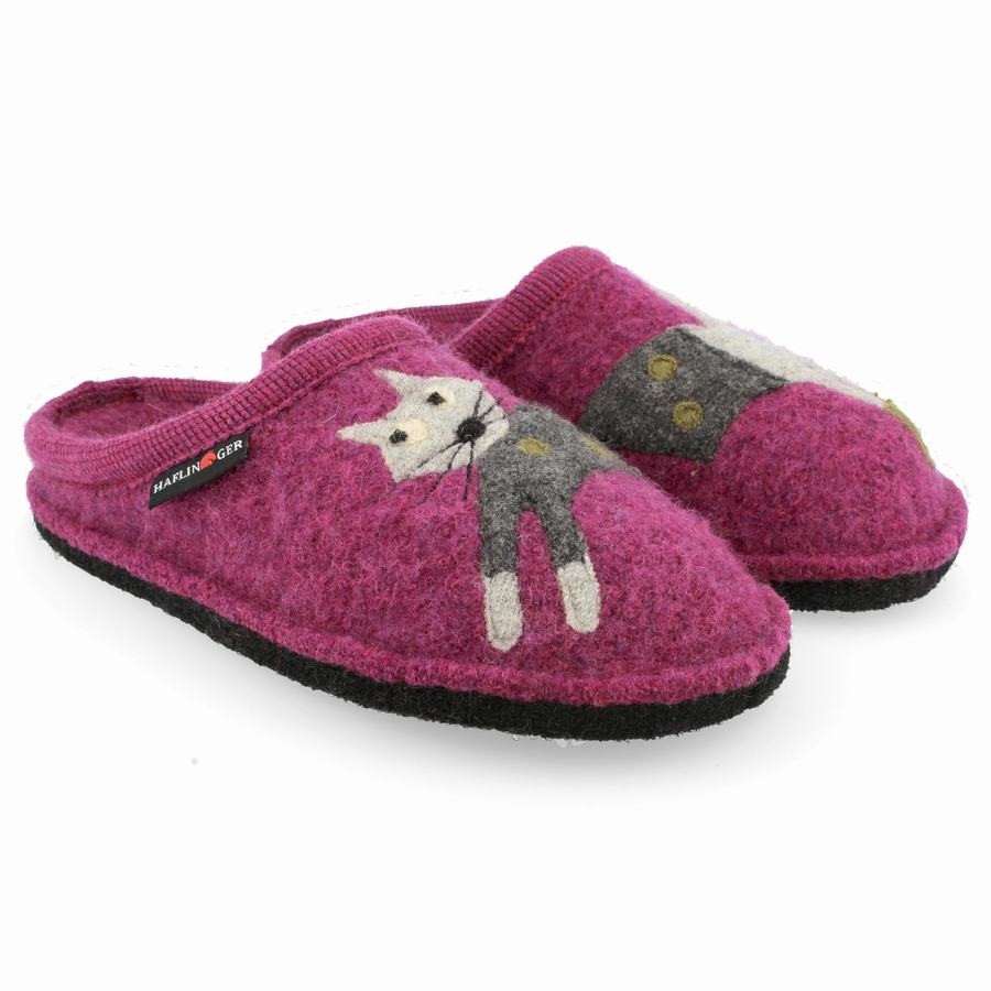 Chaussons Novelty Haflinger Cucho Femme Violette | ABQ4427DU