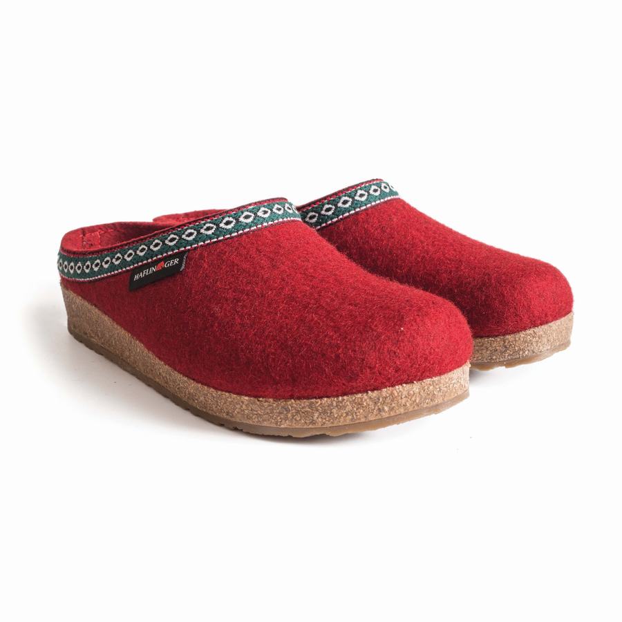 Sabots Haflinger Gz Femme Rouge | BHE2619ZT