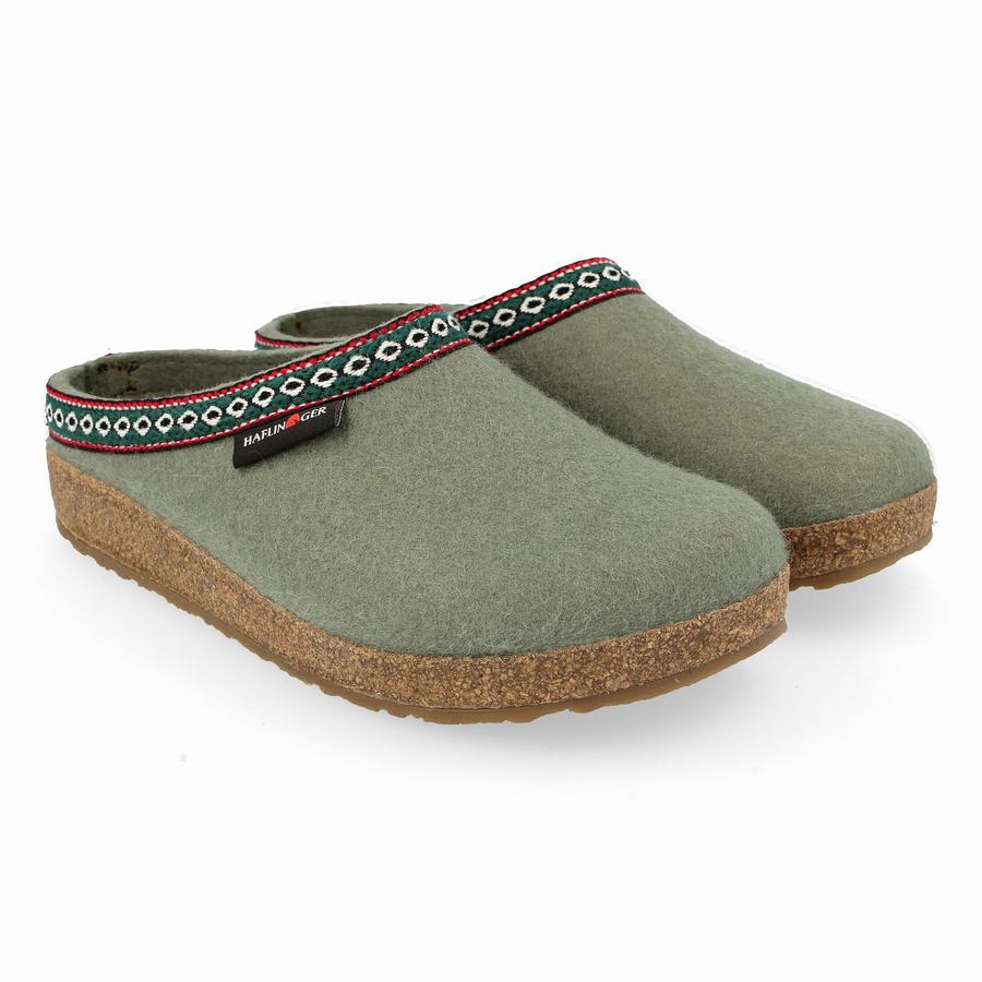 Sabots Haflinger Gz Femme Vert Clair | PJX483BC