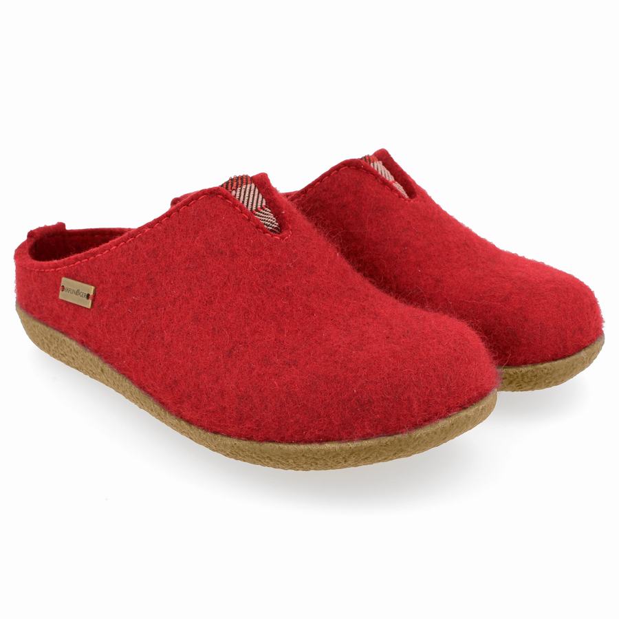 Sabots Haflinger Visby Femme Rouge | JFD9460JU