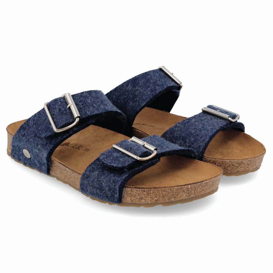 Sandales Haflinger Anabel Femme Bleu | UEV9789BM