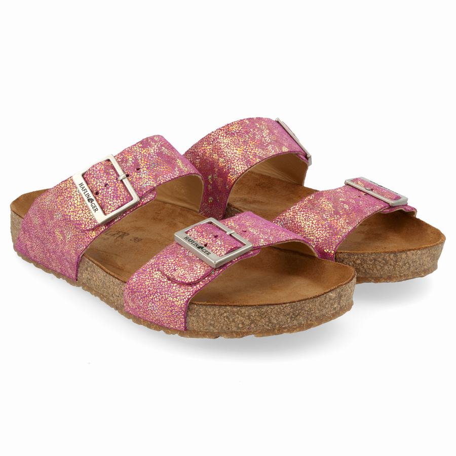 Sandales Haflinger Andrea Femme Rose Doré | XLI9329TD