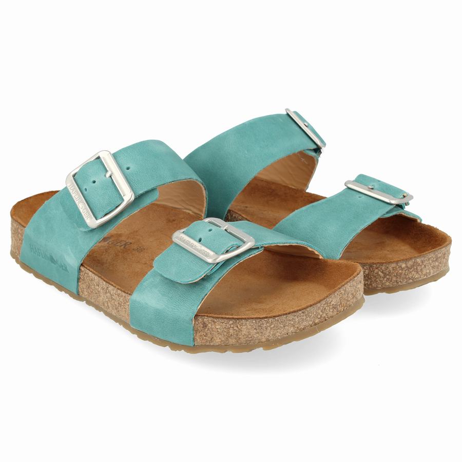 Sandales Haflinger Andrea Femme Turquoise Clair | WID7178KU