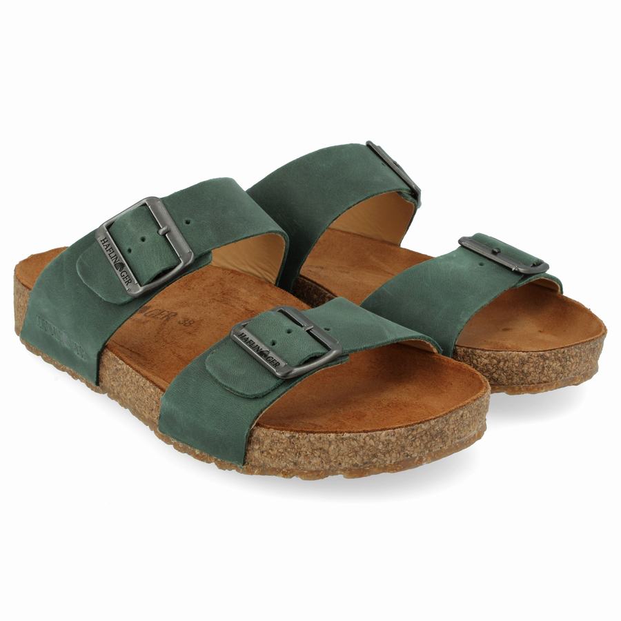 Sandales Haflinger Andrea Femme Vert | YAB9561AN