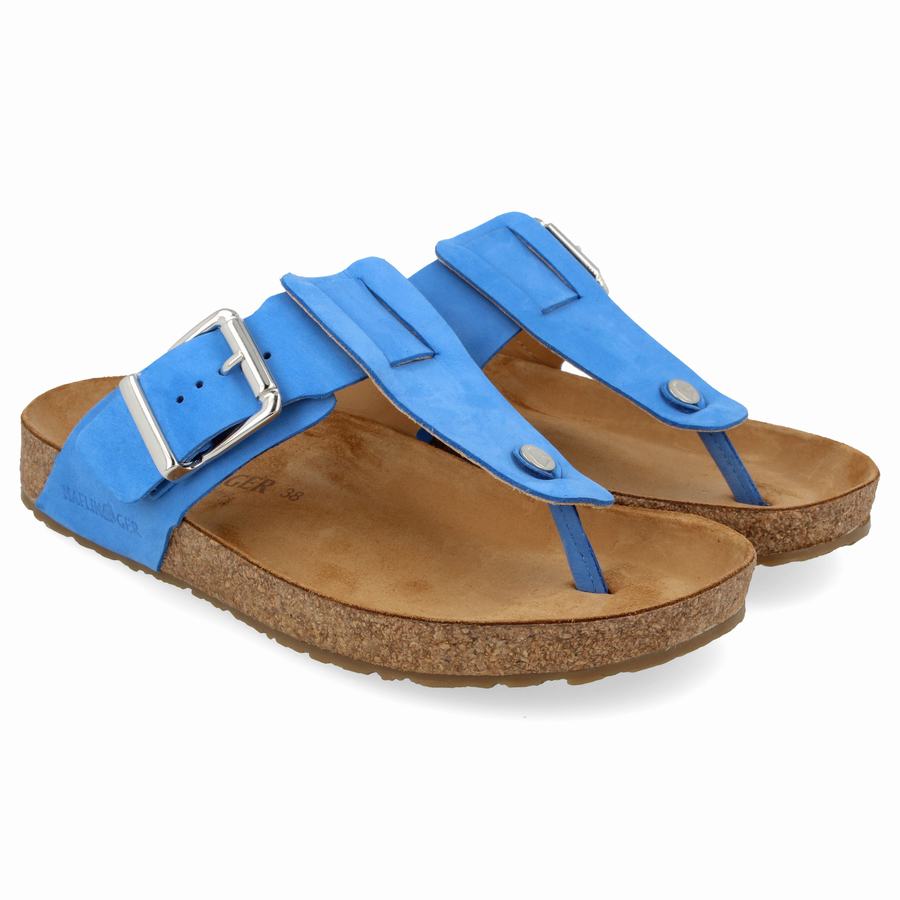 Sandales Haflinger Cora Femme Bleu | UBX6970FT