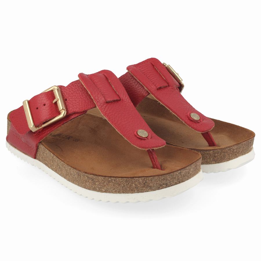 Sandales Haflinger Cora Femme Rouge | VQY3719RG