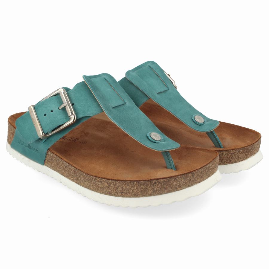 Sandales Haflinger Cora Femme Turquoise Clair | JFQ8521DU